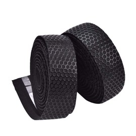 PLATT Bicycle Handlebar Tapes Superior Breathable Hexagon Non-Slip High Quality Handlebar Tape with End Caps for Road Bike Mountain Bike City Bike (2 Pieces Per Set)
