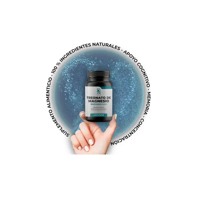 Naima Magnesio Treonato 100 Cápsulas Hongo Melena León Vitamina