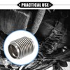 carpopart 2.5"x3.94" Universal for Car Auto Exhaust Flexible Pipe Exhaust
