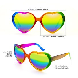 CHEERYMAGIC Kids Polarized Sunglasses Glasses Retro Heart Frame Sunglasses Stylish Sunglasses for Baby Children Girl Outdoor Summer Party A8AXFGMJ