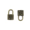 Coshar Retro Mini Padlock with Key Jewelry Box Storage Box