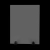 Unbranded 30 x 18 in Clamp-on Desk Privacy Panels Acrylic