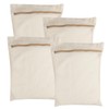 4-Piece Medium Durable Organic Cotton Mesh Laundry Bags with Sturdy