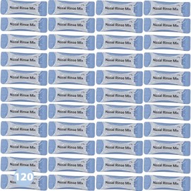 Irrigador Nasal de 120 Bolsa, Limpiador Nasal 240ml, Kit de Lavado Nasal Adulto, Limpiador Nasal a PresióN para Alivio CongestióN Nasal y Limpieza Nasal. (120 Bolsa)