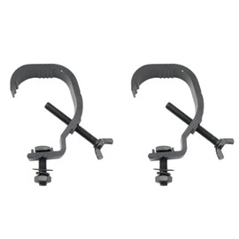 Pro Bamboo Kitchen 2PCS Stage Light Truss Clamps Aluminum Alloy 1.18-2 inches OD 44 lbs. Weight Capacity For DJ Lighting Spotlights Dance Clubs Theater Moving Head Beam Lights Effect Lights Black