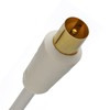 kenable RF Right Angle TV Aerial Freeview Plug Video Cable