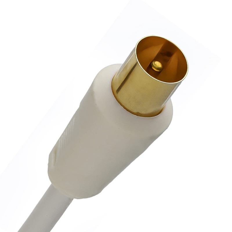 kenable RF Right Angle TV Aerial Freeview Plug Video Cable