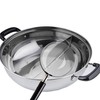 Tayama 11-inch Stainless Steel Dual Shabu Hot Pot with Divider