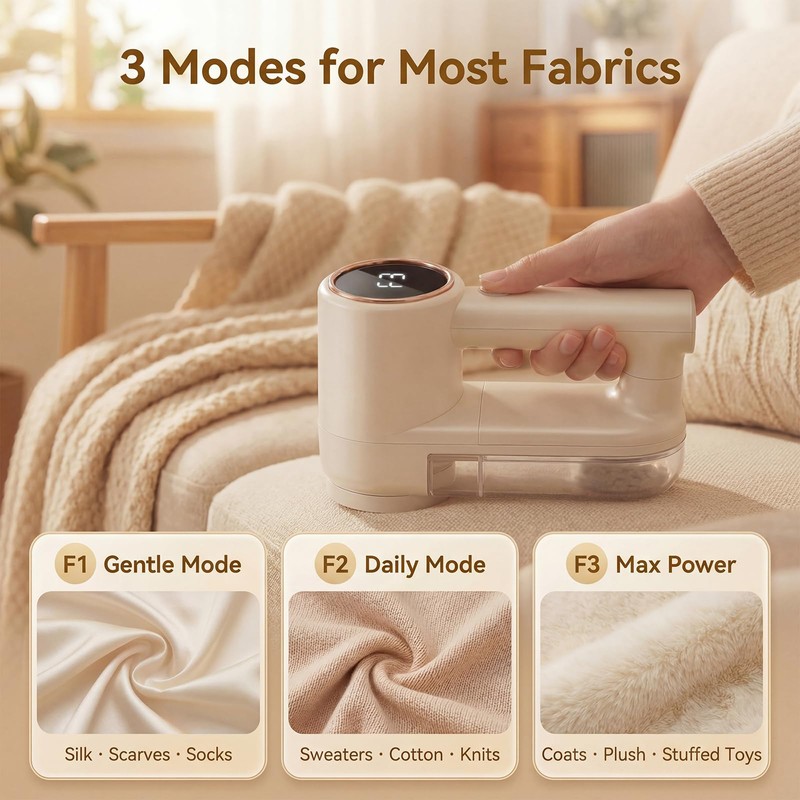 ZMRTDWO Fabric Shaver, Lint Shaver with 3 Speeds, Type-C Fast