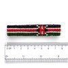Handmade Kenya Flag Beaded Bracelet - Adjustable and Expandable, Perfect