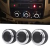 3PCS Car Air Condition Switch Thermal Controller Knob Replacement for