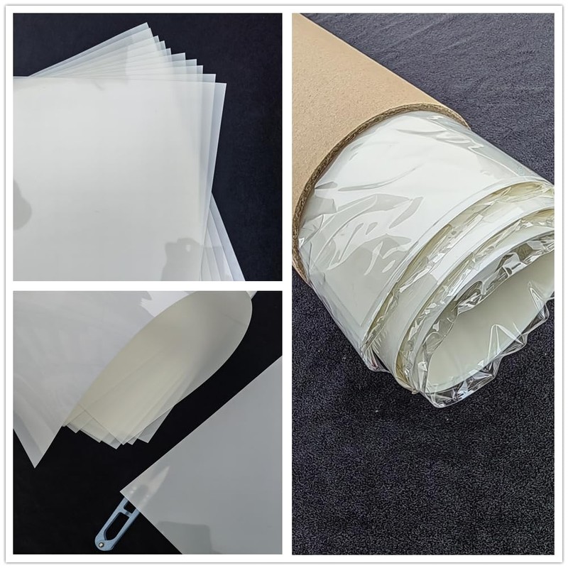 Translucent Blank Mylar Stencil Sheet for Cutting,8 Pack 12" x