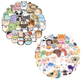 110 Stück Tiere Aufkleber, Cartoon Tier Aufkleber Kawaii Sticker Wasserfeste Vinyl Stickers für Kinder Jugendliche Studenten,Tiere Stickers für Wasserflaschen Skateboard Laptop Scrapbook Umschläge