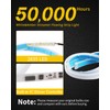Qasim 60cm White&Yellow Cars DRL LED Strip Daytime Running Lights