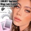 Lash CLusters Wispy Eyelash Clusters Natural Lash Extensions C-Curly zanlufly