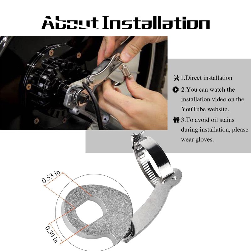 2 Sets Universal Torque Arm Conversion Kit Compatible with E-Bike