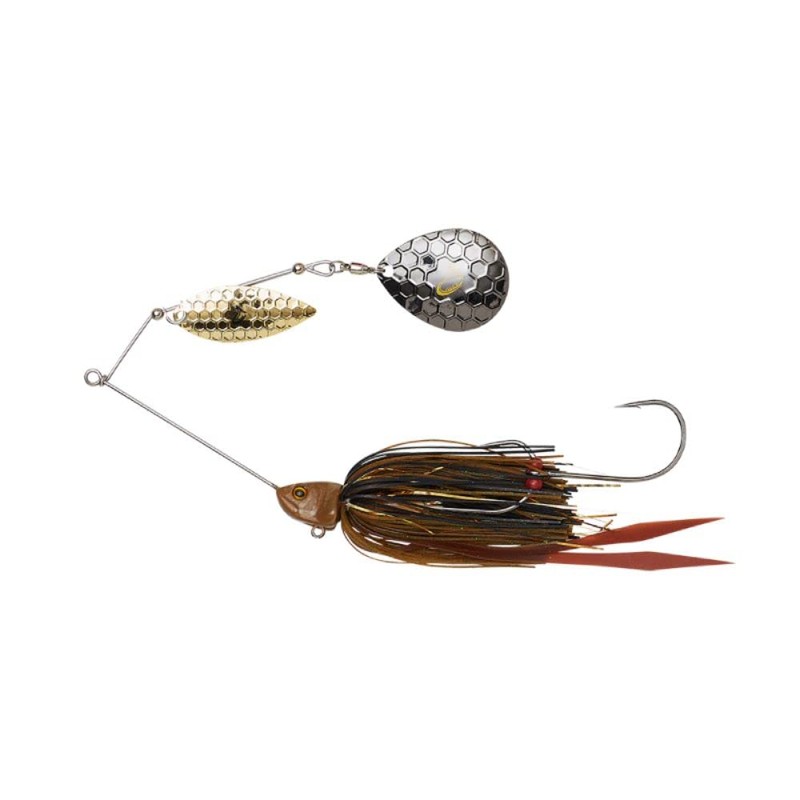 Savage Gear Da'Bush Spinnerbait (Red Head Silver, 18cm 42g Sinking)