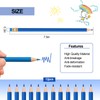 YFANITI 12 Pcs Checking Pencils Erasable Colored Pencils Pre-Sharpened 2
