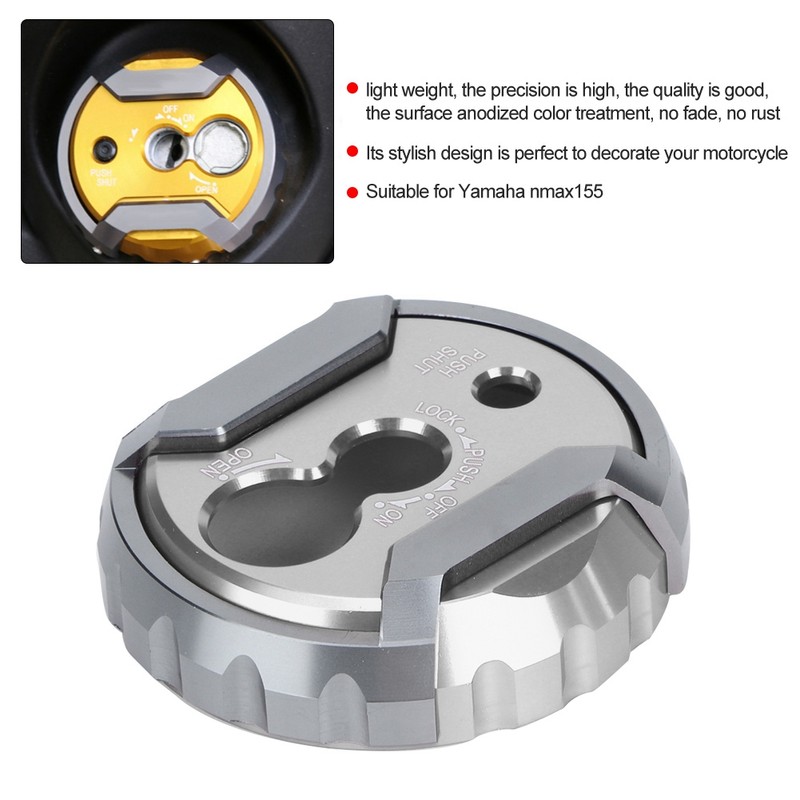 CNC Aluminium Alloy Motorcycle Ignition Key Lock Cap Cover for