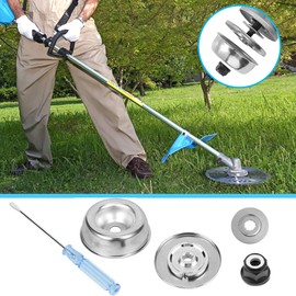 YuCool 6 Pieces Garden Machine Lawn Mower Stihl Blade Adapter Kit, Lawn Mower Blade Adapter Kit, Collar Nut, Maintenance Screwdriver Blade Adapter Attachment Maintenance Kit