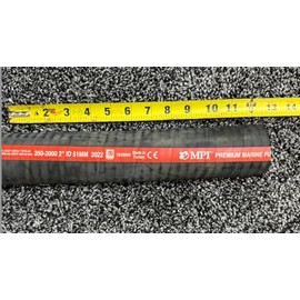 (2" I.D. x 1' Foot Precut Length) Precut Section 350/355 Marine Fuel Fill Hose w/Wire A2 AMRM Like MPI Sierra Shields Nova flex (2" I.D. x 1' Foot Precut Length)