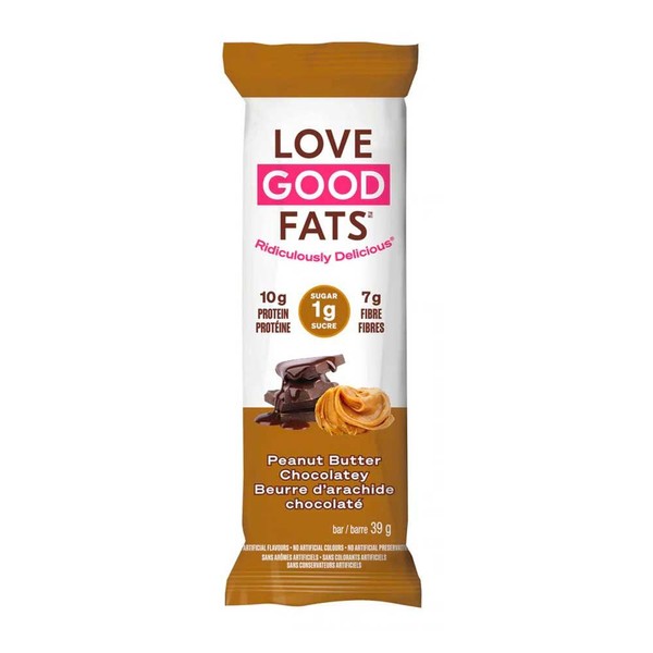 Love Good Fats Peanut Butter Chocolate Snack Bar 39g