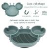 Qshare Toddler Plate, Portable Baby Plates for Toddlers and Kids,
