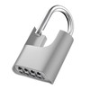 ZHEGE Outdoor Padlock Weatherproof, 4 Digit Padlocks with Code, Heavy