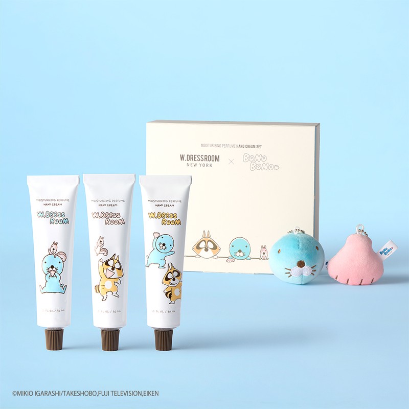 W Dressroom Bonobono Hand Cream 30ml 3 types & Keyring