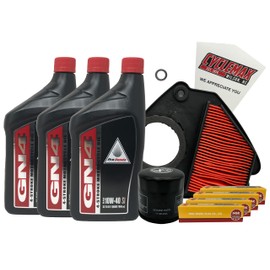 Cyclemax Standard 10W-40 Tune-Up Kit compatible with 1999-2007 Honda VT 600 VT600 Shadow VLX with Spark Plugs