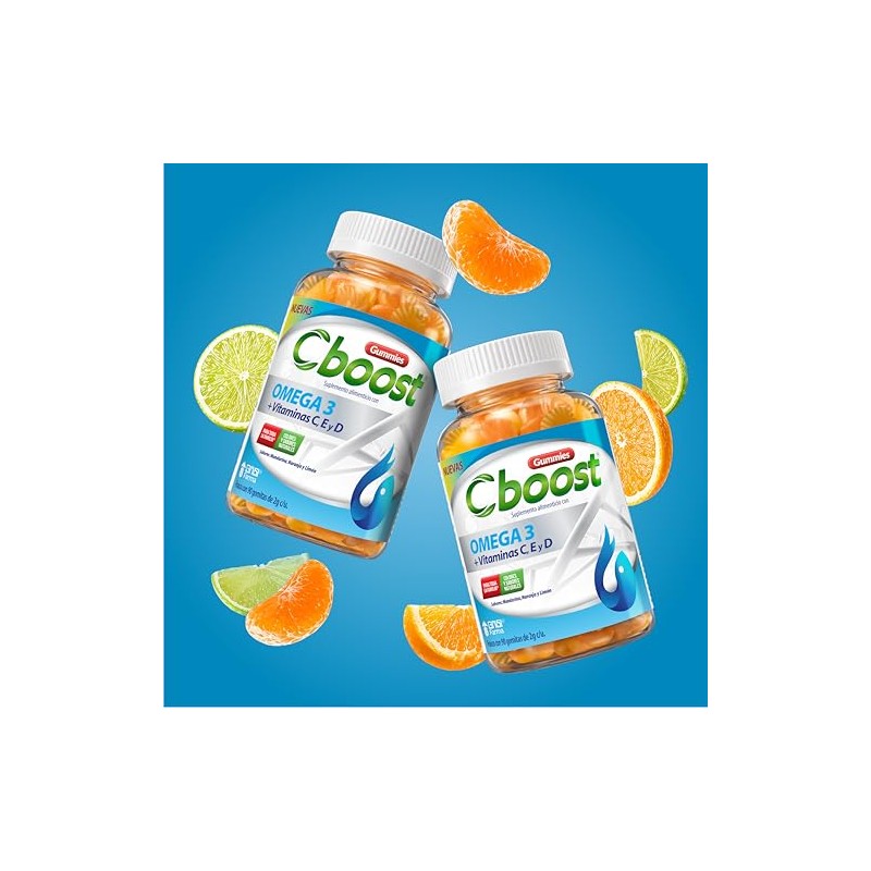 C-Boost - Gomitas con Omega 3 y Vitaminas C, E