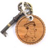 Mr. & Mrs. Panda Axolotl Tequila Round Shaft Key Ring,