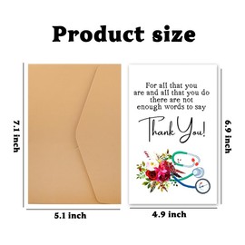 Nurse Doctor Thank You Card for Nurse Doctor Practitioner Appreciation Cards Gifts for Women Men Nurses Thank You Cards for Medical Staff Doctors Appreciation Gifts for Doctor Nurses Week Gifts 2025
