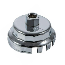 VISVIC Oil Filter Wrench Fit for Toyota, Lexus, Scion 2.0L - 5.7L Engines with Cartridge Style Oil Filter System, 64mm 4 Slots Oil Filter Removal Tool, 901-L-QP-032