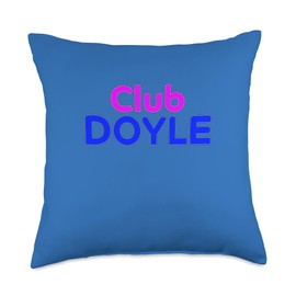 Club DOYLE Family Reunion Squad First Last Name Throw Pillow