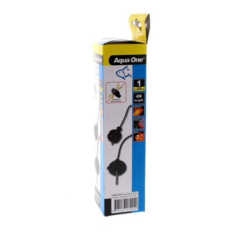 Grounding Probe Titanium Aquarium 4m Cable Kongs Prevents Electric Shocks