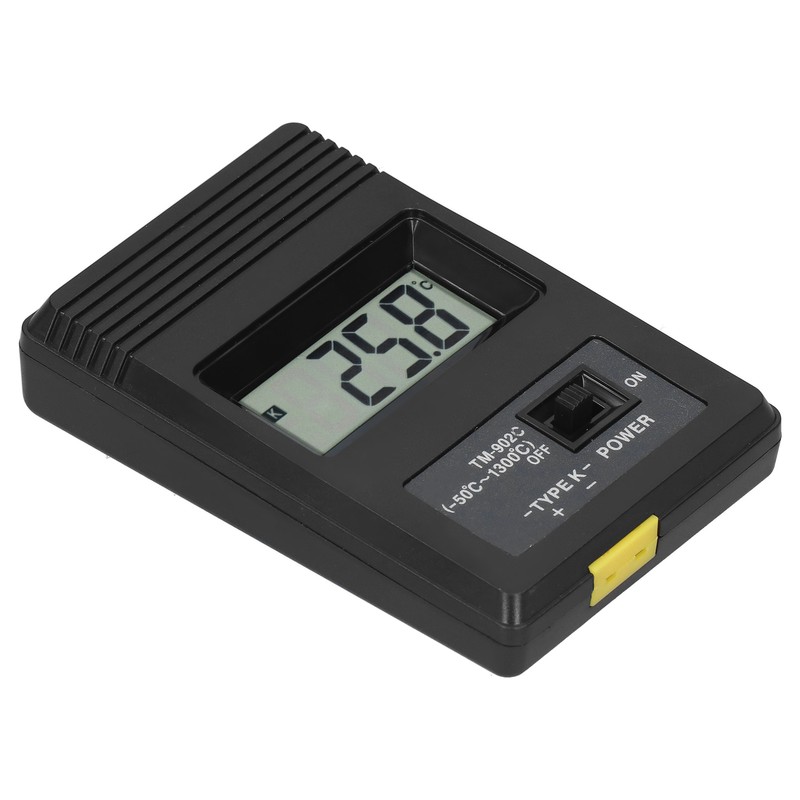 Digital Temperature Meter LCD Display Environment Thermometer Measuring Tool TM902C