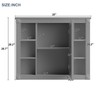 Linique 35" x 28" Wall Mounted Bathroom Storage Cabinet with