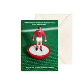 SUBBUTEO Fathers Day Card for Your Dad, Father's Day Card Football SUF01