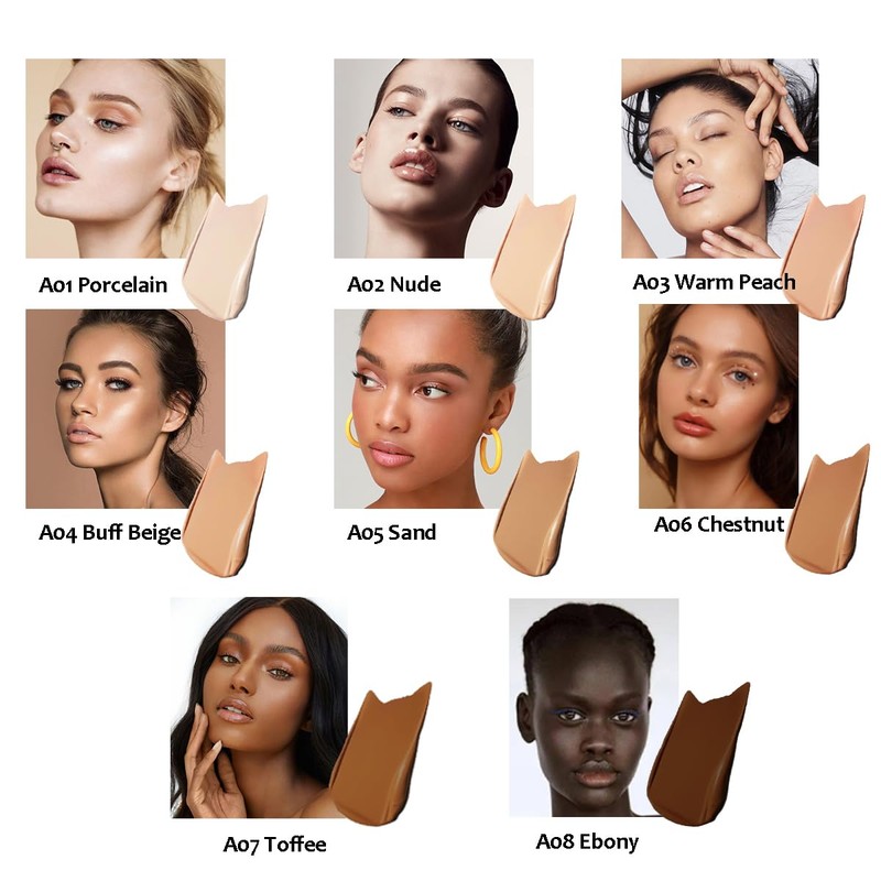 ABRUS Foundation Makeup - Premium Makeup Foundation, Flawless Matte Liquid