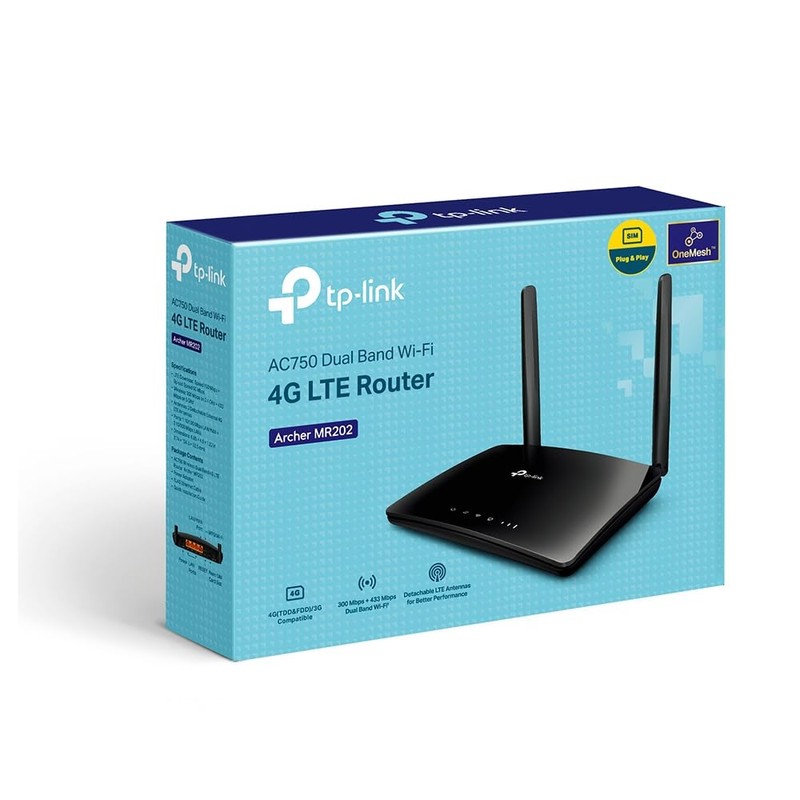 TP-Link AC750 Wireless Dual Band 4G LTE Router, Travel Router,