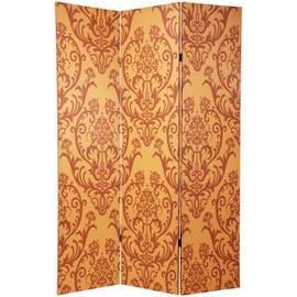 Oriental Furniture 6 ft. Tall Double Sided Damask Room Divider