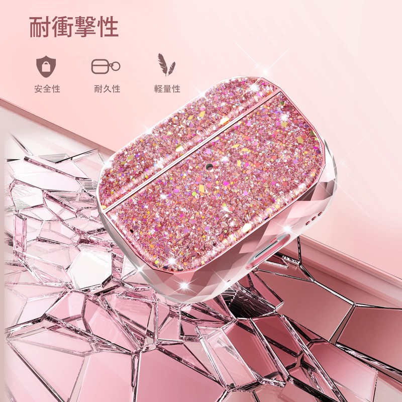 AhaStyle Luxury Bling AirPods Pro 2 Case (USB-C/Lightning) Protective Cover
