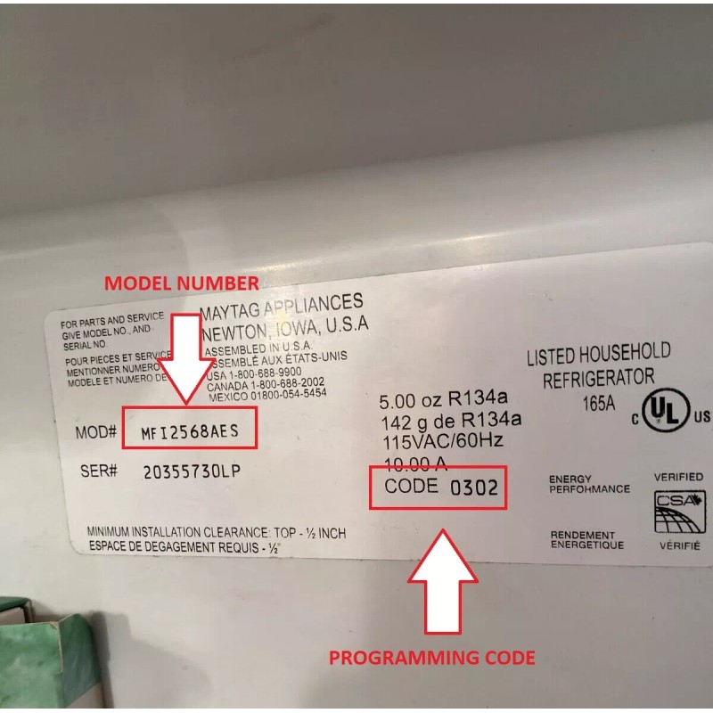 Exact Replacement Part Whirlpool Maytag Compatible W10310240 Refrigerator Control Board