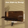 Jemyxhw Key Rack with Shelf and 6 Hooks, Wooden Key