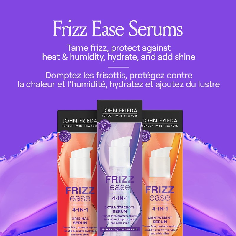 John Frieda Frizz Ease Lightweight Serum for Smoother Hair, Ideal