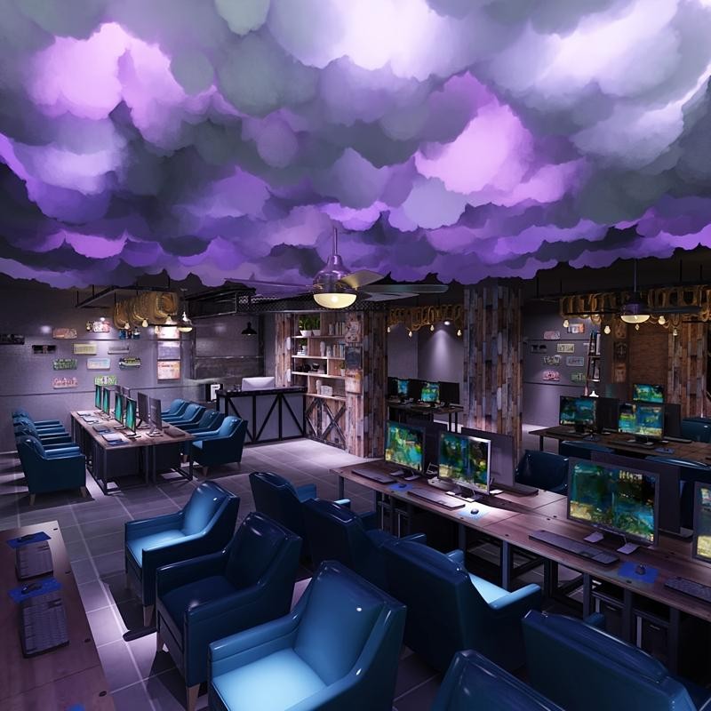 16FT Big Cloud Light, DIY Thunder Cloud Light, Music Rhythm,