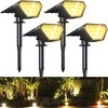 Biling Solar Spot Lights Outdoor, Bright 700 Lumen Solar Outdoor