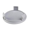 LST 4 x wheel hub caps, trim, silver metallic, 75
