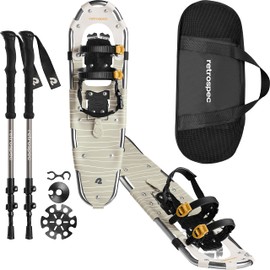 Retrospec unisex adult Snowshoe and Trekking Pole Bundle, Laurel, 30 US